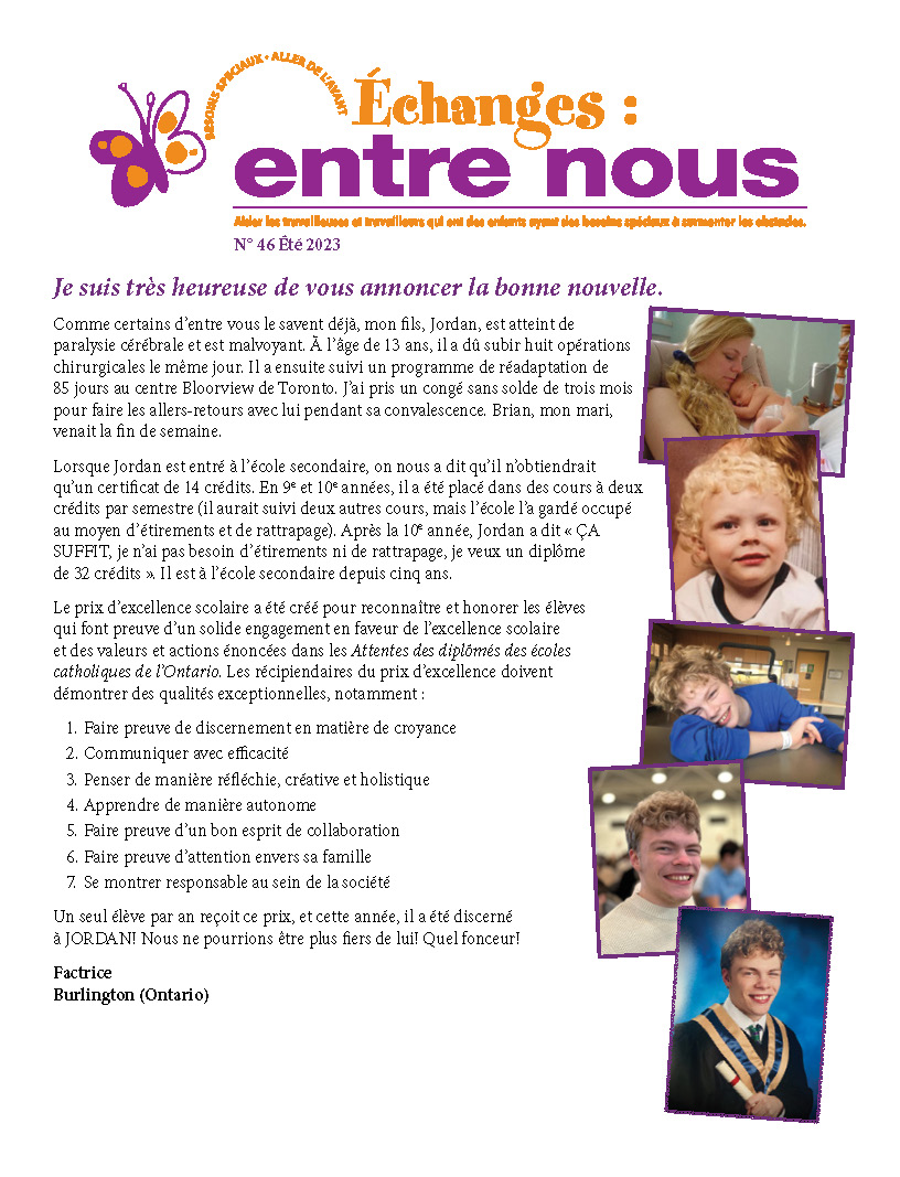 Échanges : entre-nous (Été 2023)