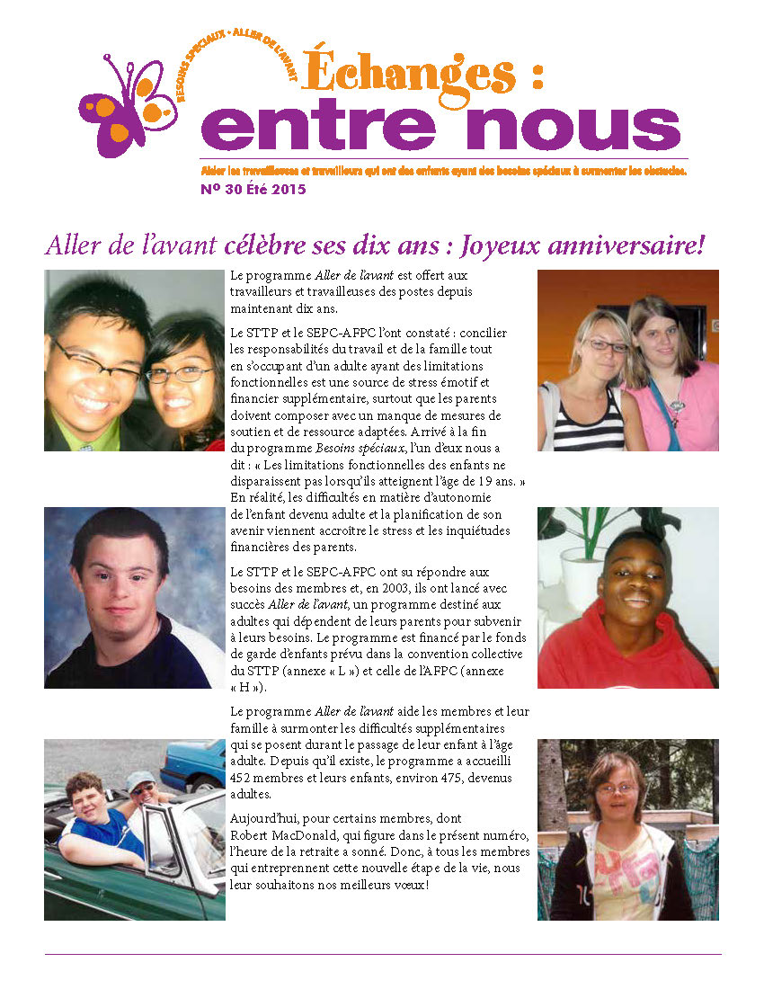 Échanges : entre-nous (Été 2015)