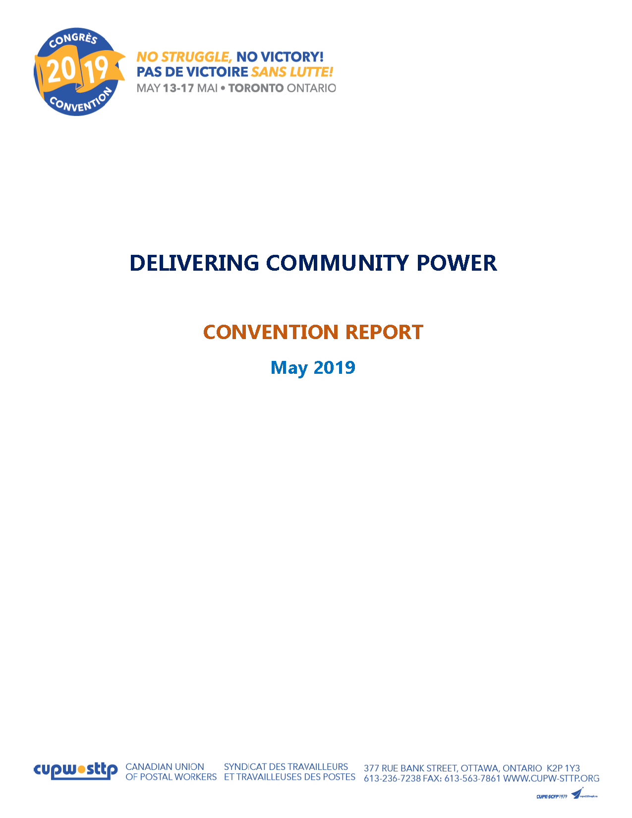 Delivering Community Power - Convention Report (2019)