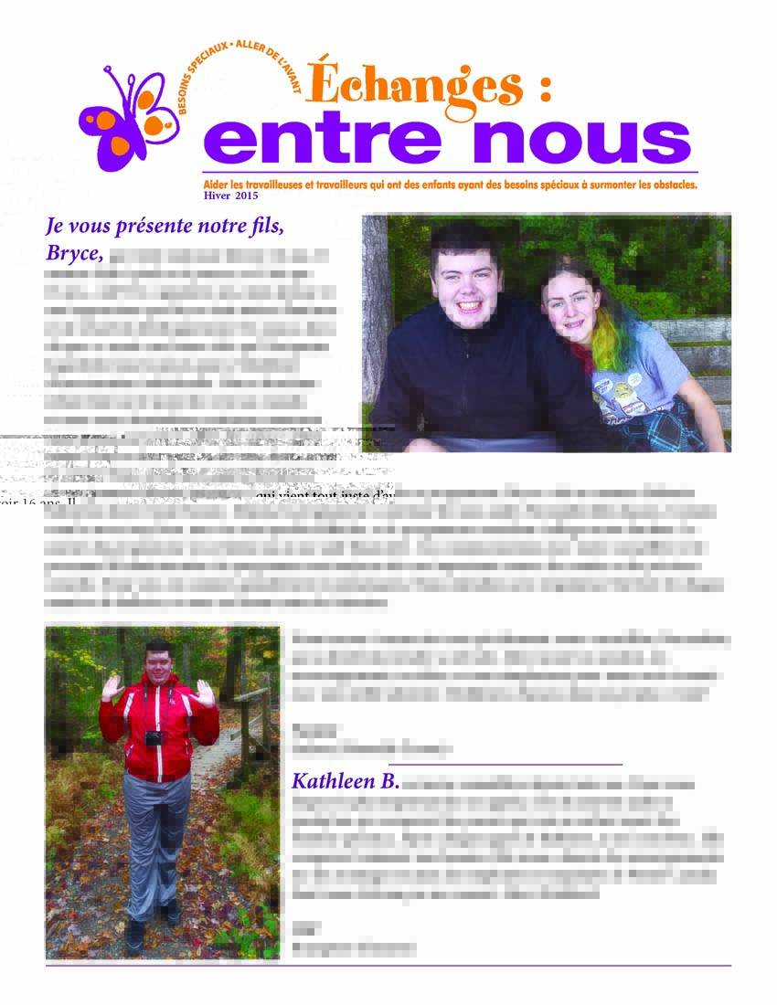Échanges : entre-nous (Hiver 2015)