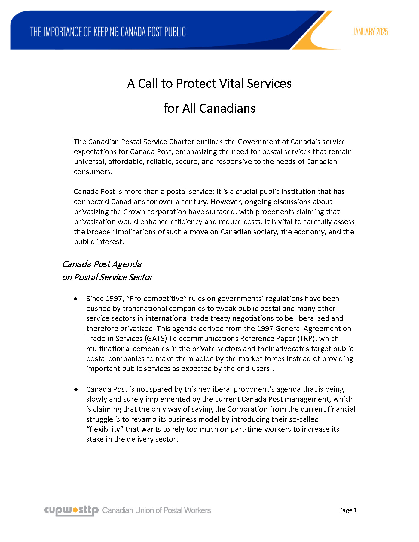 The Importance Of Keeping Canada Post Public