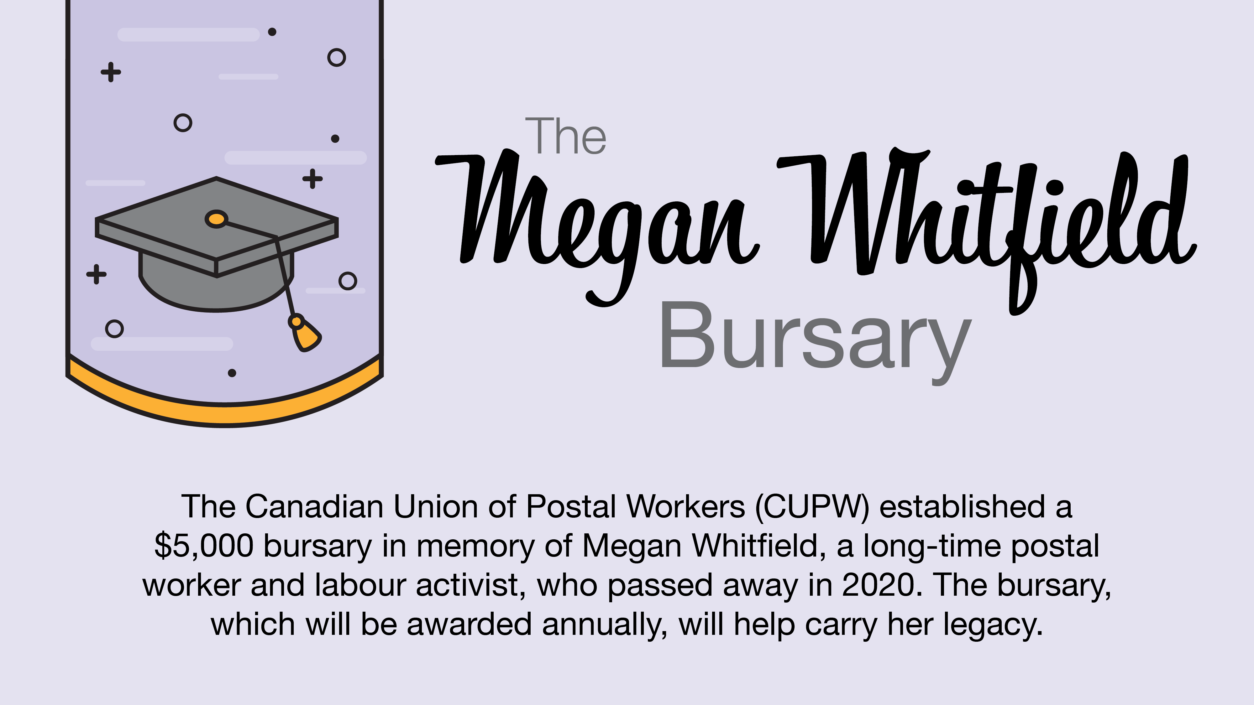 Megan Whitfield Bursary
