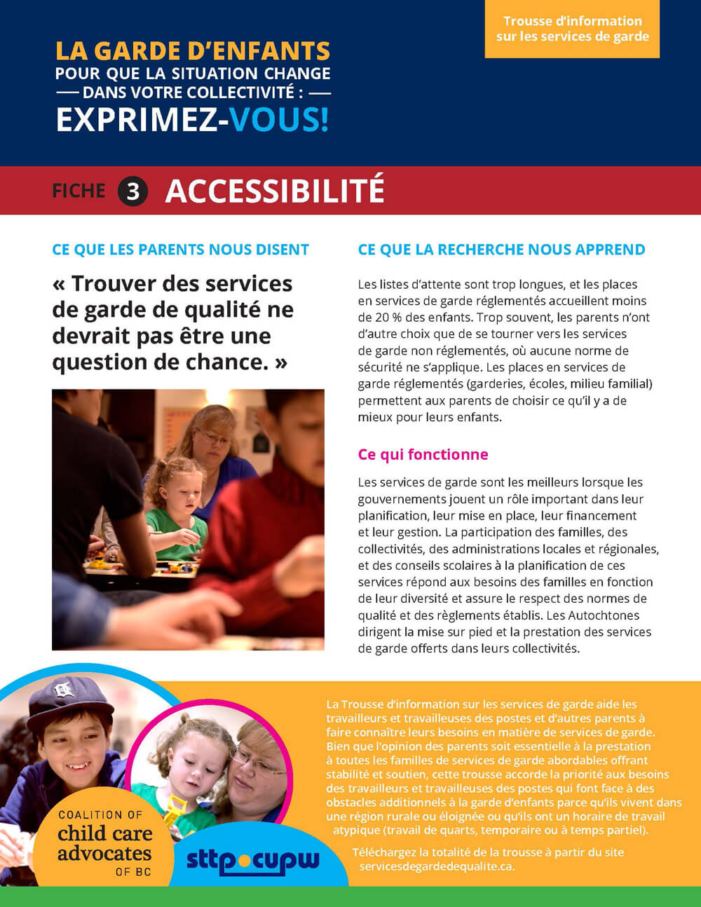 Fiche 3 : Accessibilité