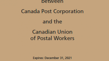 Collective Agreement for Rural and Suburban Mail Carriers between Canada Post Corporation and the Canadian Union of Postal Workers (Expires: December 31, 2021)